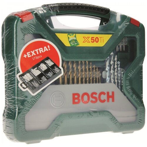 Набор Bosch X-Line 50 + набор крепежа 173 шт.