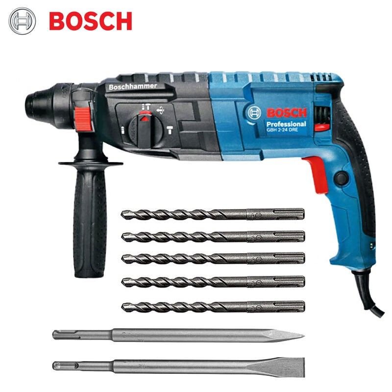 Ударная дрель Bosch GBH2-24DRE с ручкой и сверлами