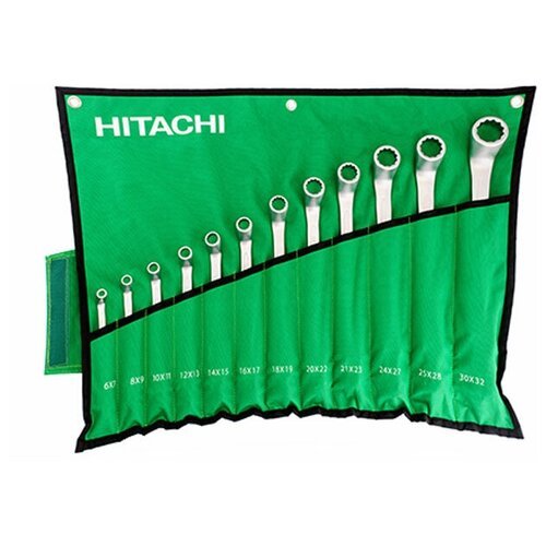 Набор накидных ключей Hitachi, 12 шт