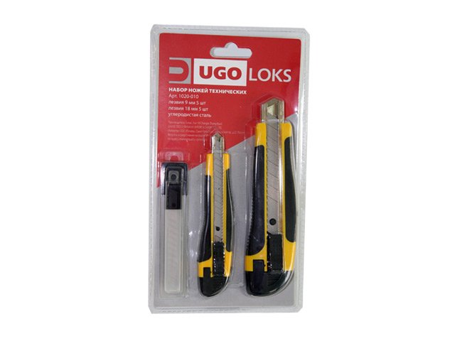 набор ножей UGO LOKS сегментные 9, 18мм