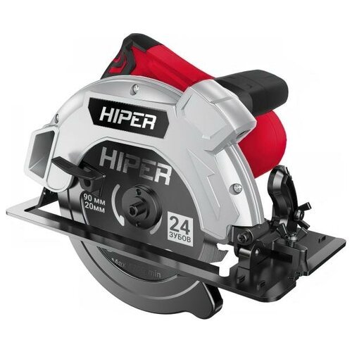 Circular saw HIPER 190x30mm, 1500W, 4700 rpm, cutting depth 67mm