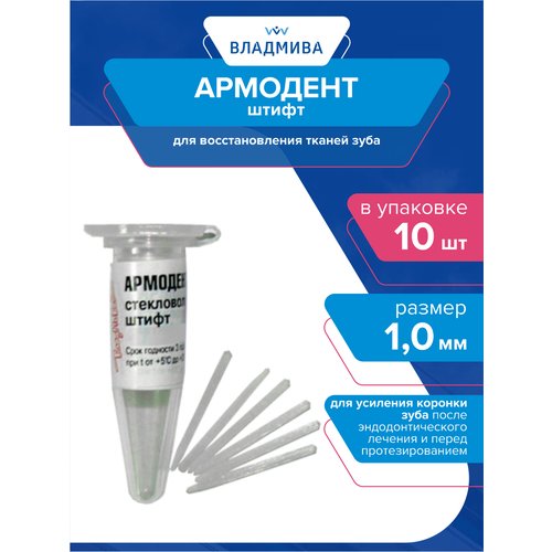 Штифт для востановления тканей зуба Армодент 1,0 мм. 10 шт.