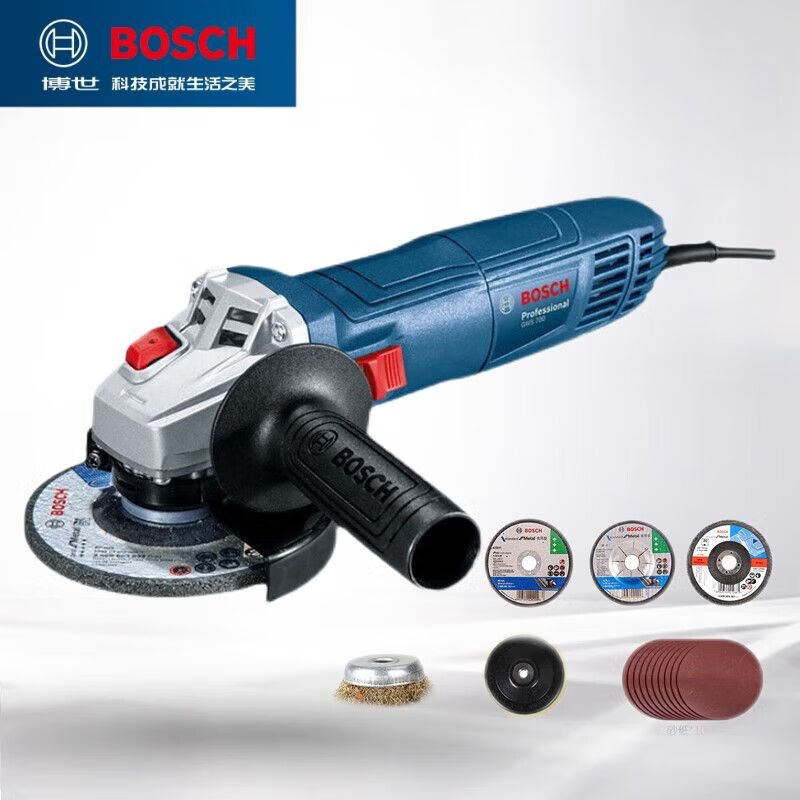 Угловая шлифовальная машина Bosch GWS 700 + насадки, шлифовальные листы