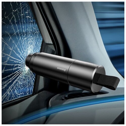 Baseus Sharp Tool Safety Hammer(Window-breaking+Safety belt cutting）Dark gray