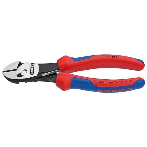 Усиленные бокорезы с разжимающей пружиной Knipex KN-7372180F