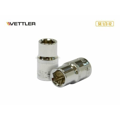 VETTLER SE1212 Головка 6-гранная 1/2DR 12 мм (VETTLER)