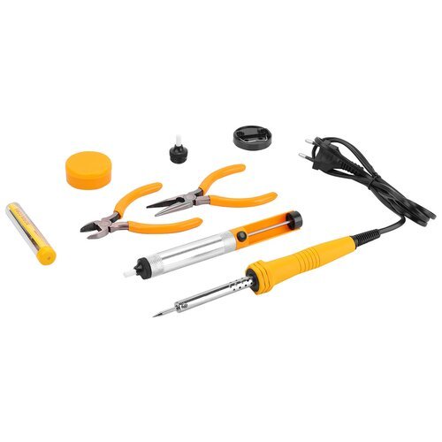 Набор инструментов для пайки DEKO 065-0567, 8 предм., оранжевый
