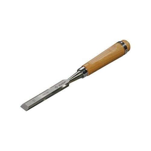 Стамеска-долото Зубр 'Эксперт' с деревянной ручкой, хромованадиевая, 14 мм